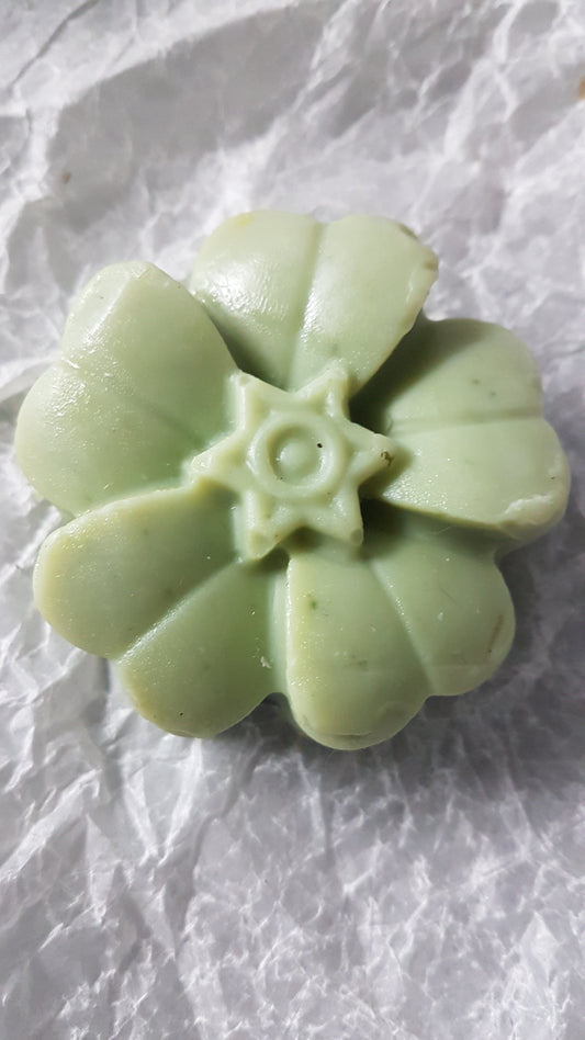 Mint and French Green Clay Flower Soap